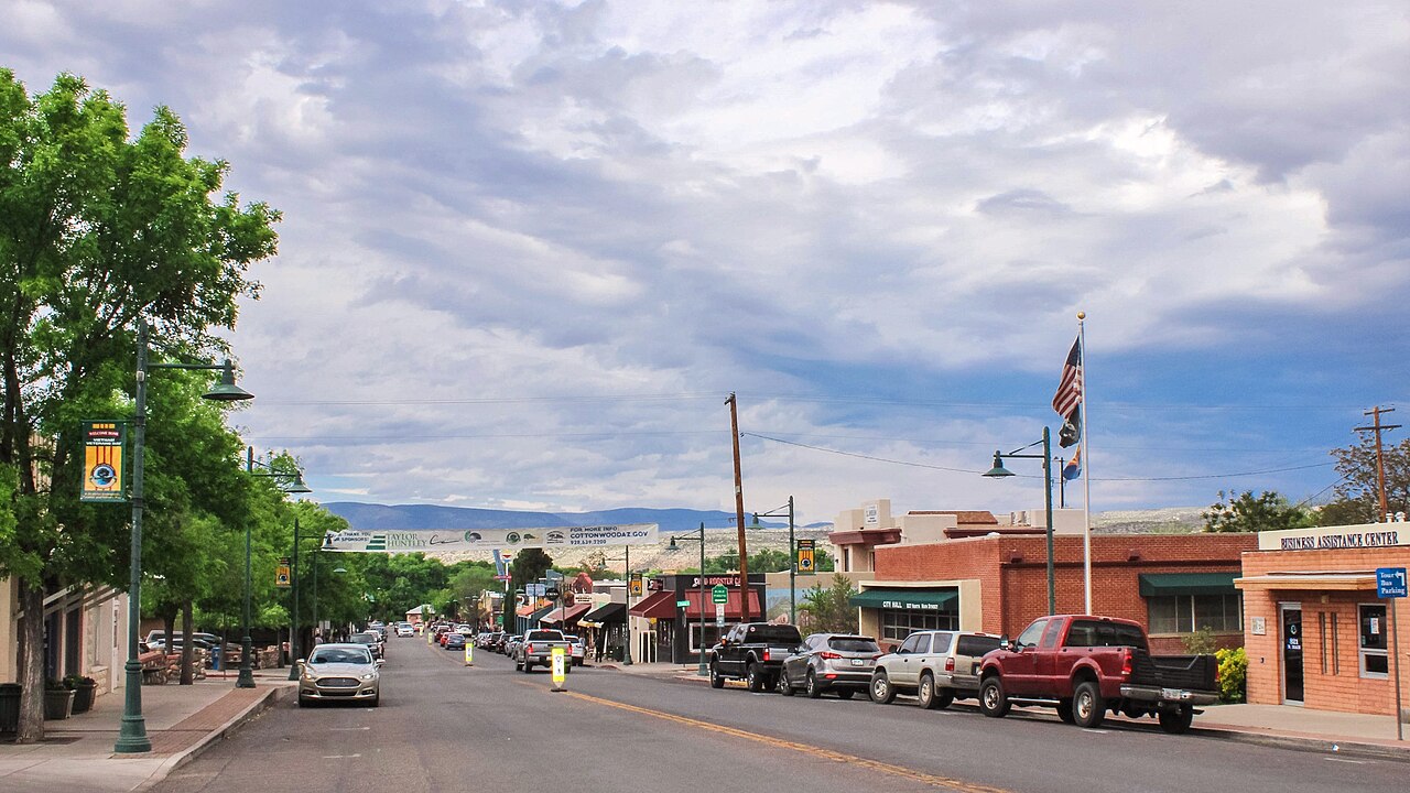 Old Town Cottonwood, Arizona, on the route from Prescott to Sedona