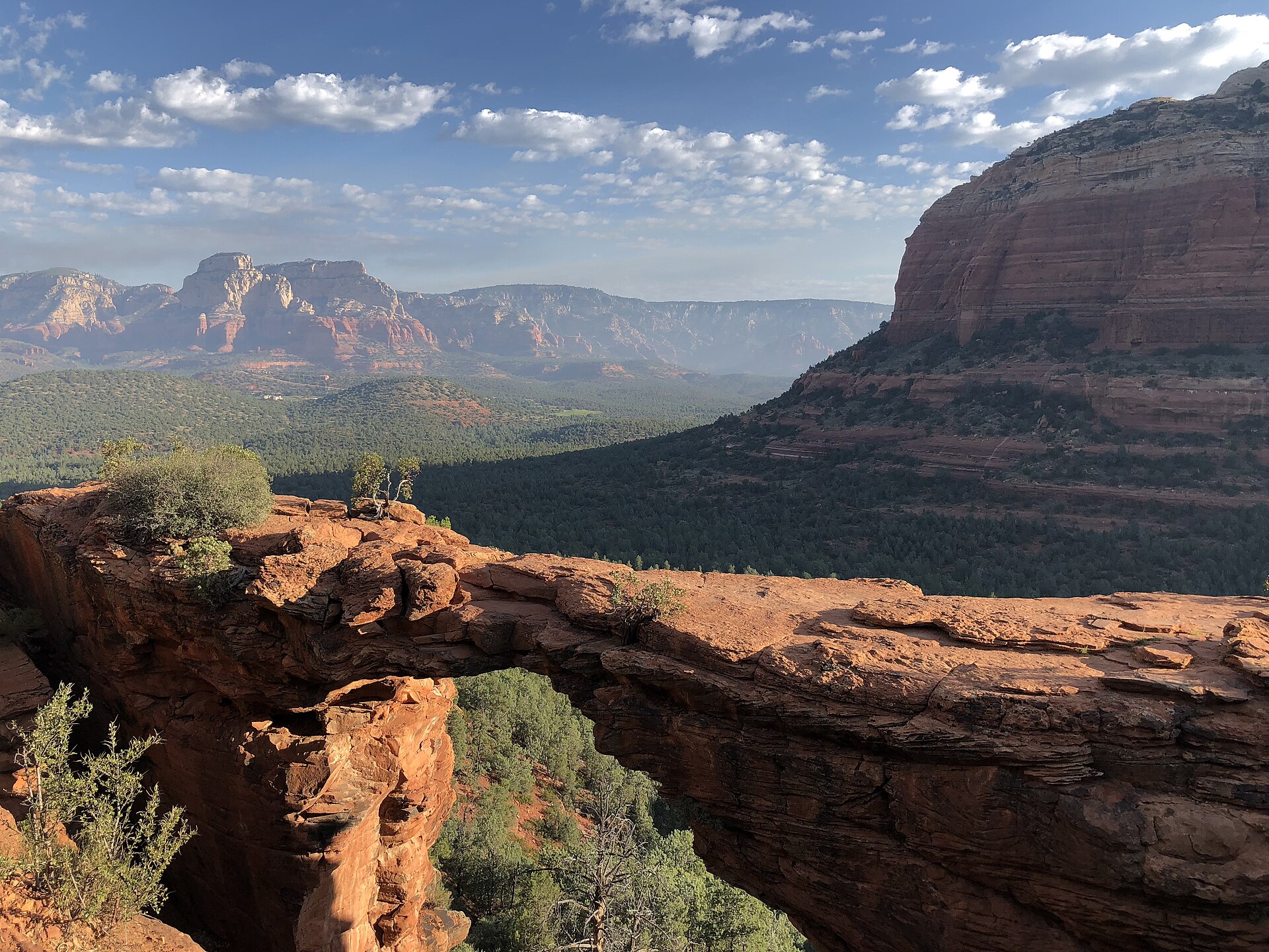 Red sandstone and flowing water at Slide Rock State Park