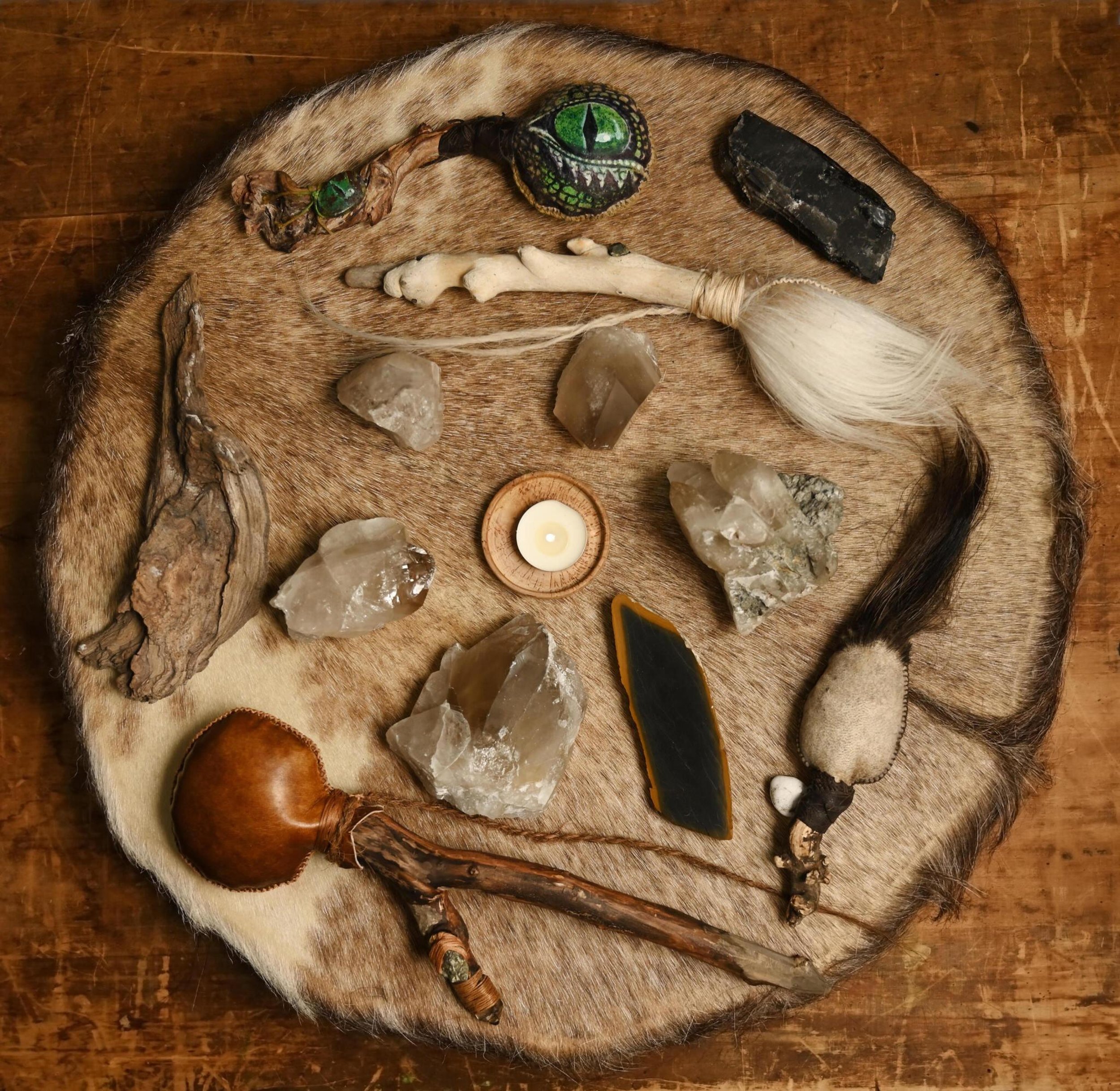 rattle feathers crystal and drum shamanic drumming healing experience